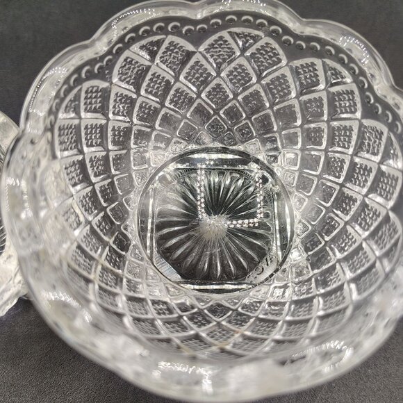 Salt Dip Cellars Fostoria & Wright Glass Bowls Vintage Footed Pedestal Lot of 2 - Picture 6 of 14